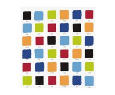 Opportunity 11K10000010+Hook Rideau de Douche Colorama avec Anneaux PEVA Blanc/Bleu/Rouge/Jaune/Orange/Vert/Noir 200 x 180 cm