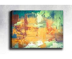 Bonamaison Peinture sur toile, multicolore, 70 x 100 cm - ConÃ§u et fabriquÃ© en Turquie