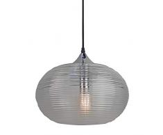 V Tac Lustre Pendentif, Verre Transparent, 330Â mm x 260Â mm