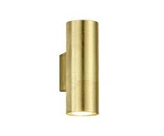 Trio Leuchten 206400279 Cleo Applique, Métal, GU10, 1 W, Or, 10 x 6 x 16,5 cm