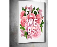 Bonamaison Peinture sur toile, multicolore, 40 x 60 cm - Conçu et fabriqué en Turquie