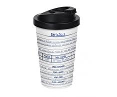 infinite by GEDA LABELS 12132 Tasse Ã cafÃ© Ã Double paroi avec Couvercle en polypropylÃ¨ne ThÃ¨me Deutsch en Allemand