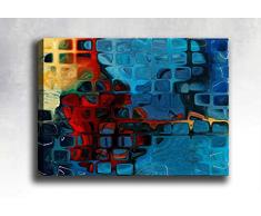 Bonamaison Peinture sur toile, multicolore, 40 x 60 cm - Conçu et fabriqué en Turquie