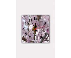 Bonamaison Horloge Murale en MDF, Multicolore, 30 x 30 cm