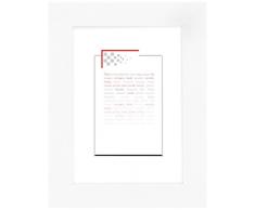 Brio 104338 Cadre Photo Bois Blanc Mat 50 x 70 cm