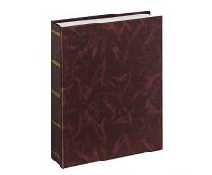 Hama Album photo Birmingham (album grand format, 17,5 x 23 cm, 100 pages, pour 200 photos au format 10 x 15 cm) Bourgogne