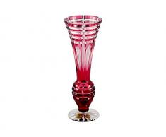 Bohemia Nora - Vase, 7 x 7 x 18 cm, Cristal, Ruby