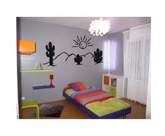 TATOUTEX 3613243709196 Sticker Mural, Vert ForÃªt, L 100cm x H 50cm