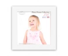 Inov8 Cadre Photo en Bois de Fabrication Britannique, Kayla Blanc de, 30 x 25Â cm, Kayla White, 20 x 20 cm