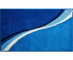 Grund LUCA Tapis de bain, Polyacrylique Supersoft, Bleu, 60 x 100 cm