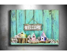 Bonamaison Peinture sur toile, multicolore, 70 x 100 cm - ConÃ§u et fabriquÃ© en Turquie