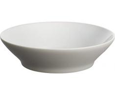 Alessi Dc03/2 Lg Tonale Assiette Creuse en CÃ©ramique Stoneware, Light Grey, Set de 4 PiÃ¨ces