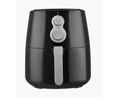 Venga! VG AFT 3005 Friteuse à air chaud sans huile en acier inoxydable et plastique, capacité de 4 l, 1 350 W, Noir