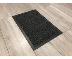 Serdim Rugs Tapis antidÃ©rapant en Caoutchouc Anti-salissure, Anthracite, 120 x 180 cm (4 x 6)