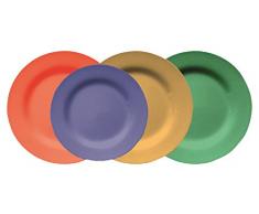 Garcia de pou Assiette 23 Cm Bleu Melanine - 12 unitÃ©s