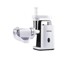 G3Ferrari G2003700 Tartar 2in1 Hachoir à viande et presse-tomates en acier inoxydable, 800 W, 1,3 kg/min