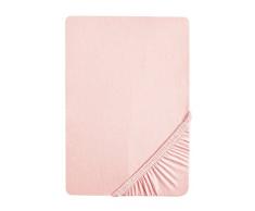 Biberna 77866/111/322 Drap Housse en Jersey Stretch pour un Lit Rose Bonbon 180 x 200 cm Ã 200 x 220 cm