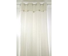 Linder 0171/29/64500/377FR Voilage La Broderie Cornely Ãcru et Beige Oeillets 150 x 260 cm