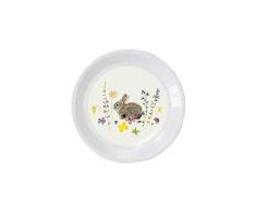 Talking Tables TSBUNNY Can Truly Bunny 5 Canape Plate Pack Of 12, Multicolore