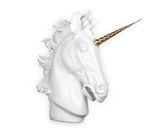 World Art Licorne Sculpture en RÃ©sine, Multicolore, 62x65x19 Cm