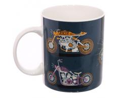 Puckator MUG246 Mug en Porcelaine tendrepar Jack Evans - Moto, Tendre, Bleu/Vert/Marron/Blanc/Gris, 11 x 7,5 x 9,5 cm