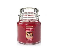 YANKEE CANDLE 1100953E (Bougie) -Sparkling Cinnamon-Jarre Moyenne, Marron