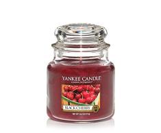 Yankee Candle 1129752E Bougie parfum Cerise griotte Jarre moyenne, Verre, Rouge