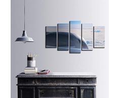 Bonamaison DÃ©coration Murale Ensemble de 5 Impression sur Toile, Dimensions: 100 x 60 Cm - ConÃ§u et fabriquÃ© en Turquie