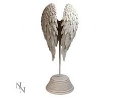 Nemesis Now Figurine Ailes dange en rÃ©sine Blanc 26 cm Taille Unique