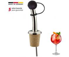 Westmark Spiritueux de Bec verseur pour Bouteilles, Bouchon en LiÃ¨ge/Laiton, sans Nickel, Classic Stand de Roue, Argent, Laiton, Vert foncÃ©, 12er Pack