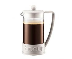 Bodum - 10938-913 - Brazil - Cafetière à Piston 8 Tasses - 1,0 L - Blanc