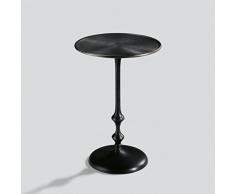 Lambert Tavolino Table dappoint en Fonte daluminium Td40 Bd28 H55 cm MÃ©tal Noir Taille Unique