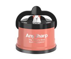 AnySharp Aiguiseur de Couteaux avec Ventouse, Marron