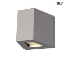 SLV Out Beam Up/Down Applique murale dextérieur, aluminium, gris argenté