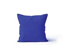 Soleil dOcre Leo Housse de Coussin LÃÂ©o Bleu 60x60cm, Polyester, 60x60 cm