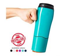 Mighty Mug 1534 Thermos Go 470ml Turquoise, Acier Inoxydable, 9 x 9 x 22,5 cm