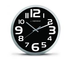 Esperanza Horloge Murale en Aluminium avec Zurich Noir 25 x 25 x 4 cm