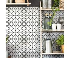 Sticker adhÃ©sifs carrelages | Sticker Autocollant Carreaux de Ciment - Autocollant carreau ciment mural salle de Bain et Cuisine 20 x 20 cm - 9 credence adhesif Azulejos