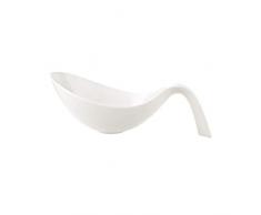 Villeroy & Boch - coupe Flow à poignée, pour grandes salades/soupes/pâtes, porcelaine premium, compatible lave-vaisselle, micro-onde, blanc, 1 800 ml