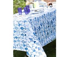 CALITEX Nappe Toile CirÃ©e Banc de Poisson Bleu (140 x 250)