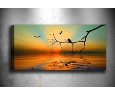 Bonamaison Peinture sur toile, multicolore, 30 x 90 cm - Conçu et fabriqué en Turquie