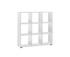 FMD Möbel 248-005_we Mega 5 Bibliothèque 9 Casiers Blanc