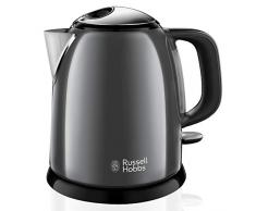 Russell Hobbs 24993-70 Bouilloire Compacte 1L Colours Plus, Ebullition Rapide, Filtre Anti-Calcaire Amovible Lavable - Gris