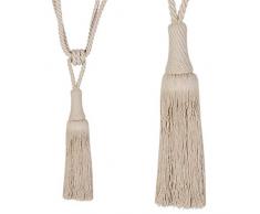 STEPHANOISE Embrasse Pyramide, Naturel, Hauteur Pompon 20 cm/envergure 70 cm