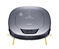 LG VS8401SCW â Hombot Turbo Série 10 Robot aspirateur, balai 2 en 1, sans fil, Rouge