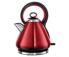 Russell Hobbs Legacy Bouilloire, Réf 21885-70, 1, 7L Capacité, 2400W, Ãbullition rapide en 55 Sec, Niveau dEau Visible, Filtre Anti-Calcaire, Ãbullition Silencieuse - Rouge