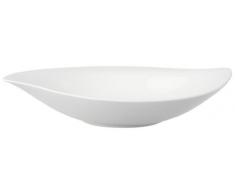 Villeroy & Boch New Cottage Special Serve & Salad Plat creux, 29 cm, Porcelaine Premium, Blanc
