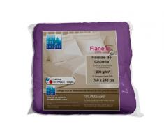 Nuit des Vosges 2227246 Caen Housse de Couette Flanelle Unie/Coton Lavande 260 x 240 cm