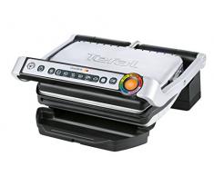 Tefal GC702D Opti Barbecue, 2000Â W, (Affichage automatique de la tempÃ©rature, 6Â programmes prÃ©rÃ©glÃ©s, inox noir/argent) ModÃ¨le Standard Standard GrillflÃ¤che (33 x 20 cm) silber