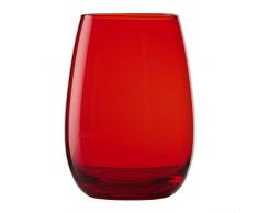 Stölzle Lausitz Elements Lot de 6 Gobelets en rouge, 465 ml, Verres, Passe au Lave-Vaisselle, Gobelet multicolores, Haute Qualité